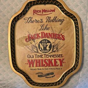 Jack Daniels Gold and Black Whiskey Sign